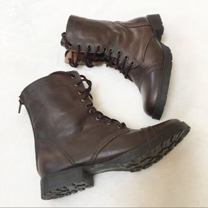 Steve Madden Brown Leather Snider Boots